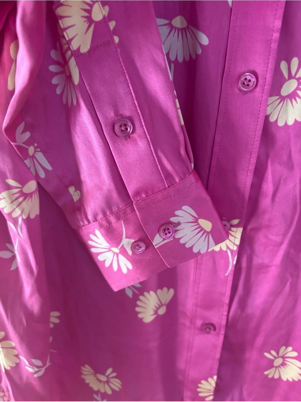 NEW Equipment Pink 100% Silk Leema Floral Button Down Silk Blouse - Picture 12 of 13